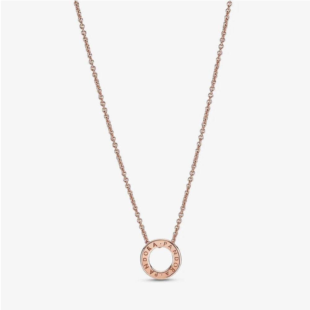 Pandora Collier con Cerchio, Pavé e Logo 387436C01