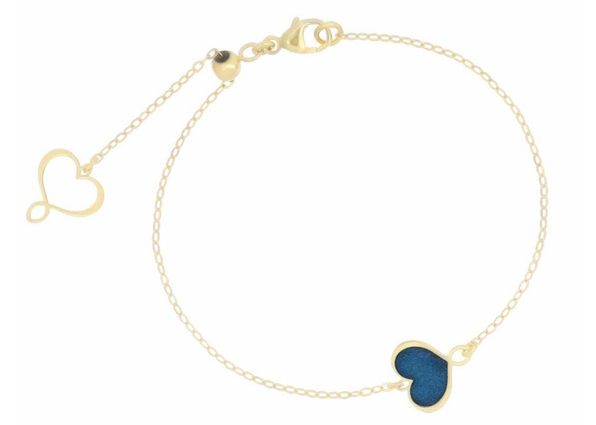 Maman et Sophie Bracciale Cuore Smalto Blu BPMES6
