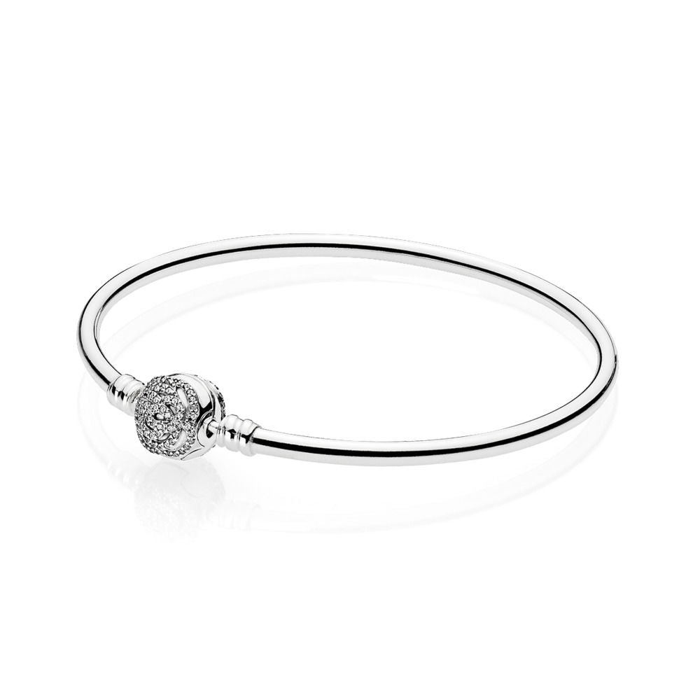 Pandora Disney, Bracciale rigido in Argento La Bella e la Bestia 590748CZ