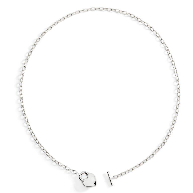 Dodo Collana Cuore Bold Argento