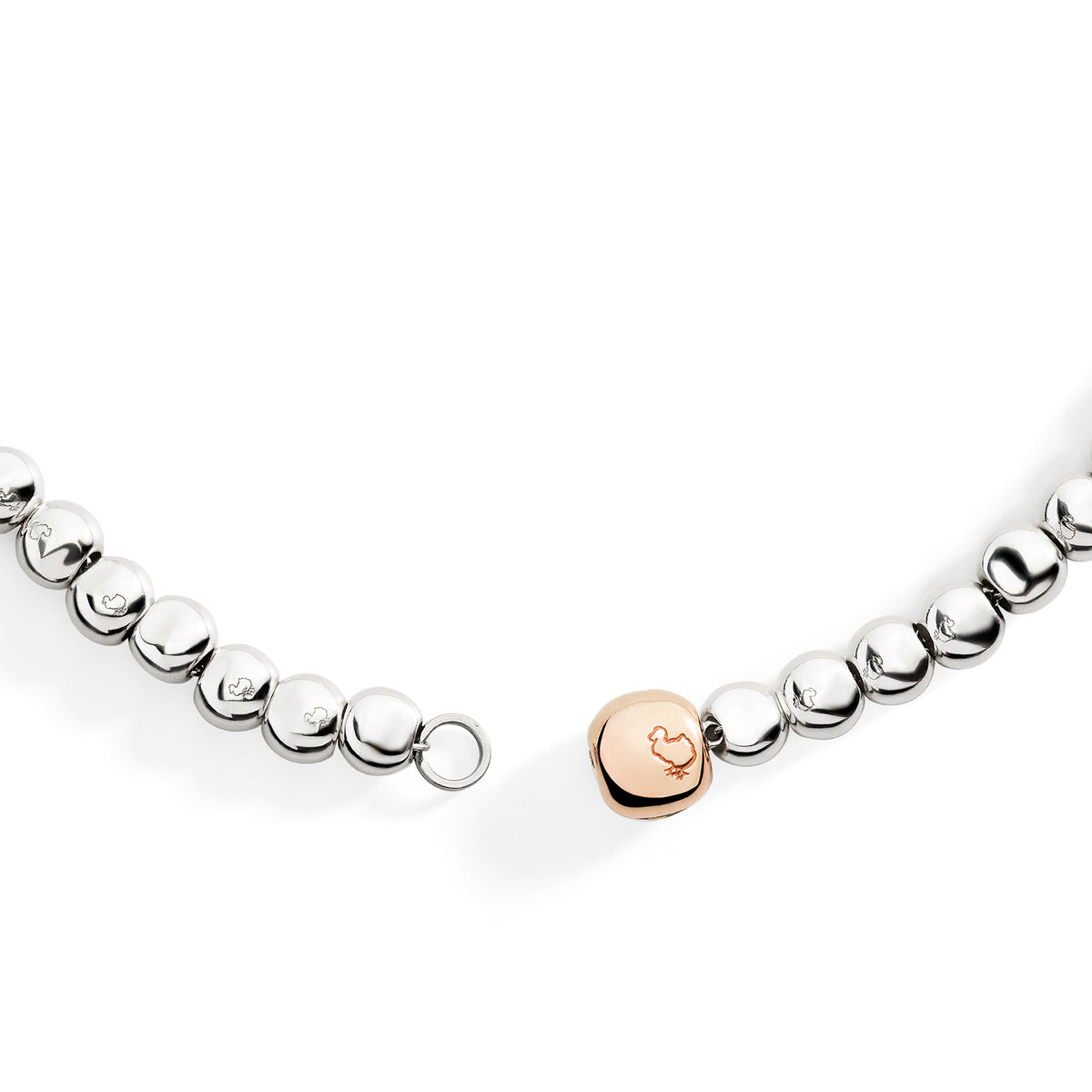 Dodo Collana Pepita Argento 925 e Oro Rosa