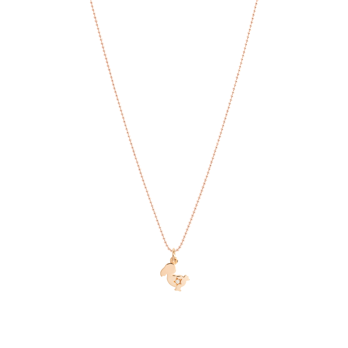 Dodo Charm Dodo Junior in Oro Rosa 9kt e Diamante Bianco Edizione Limitata