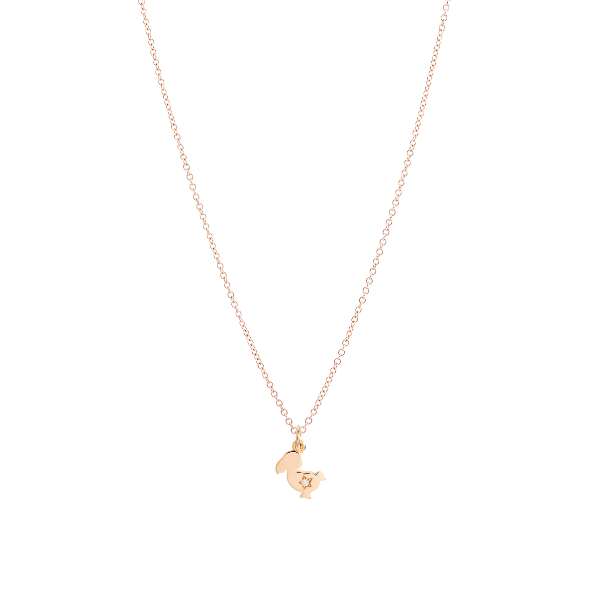 Dodo Charm Dodo Junior in Oro Rosa 9kt e Diamante Bianco Edizione Limitata