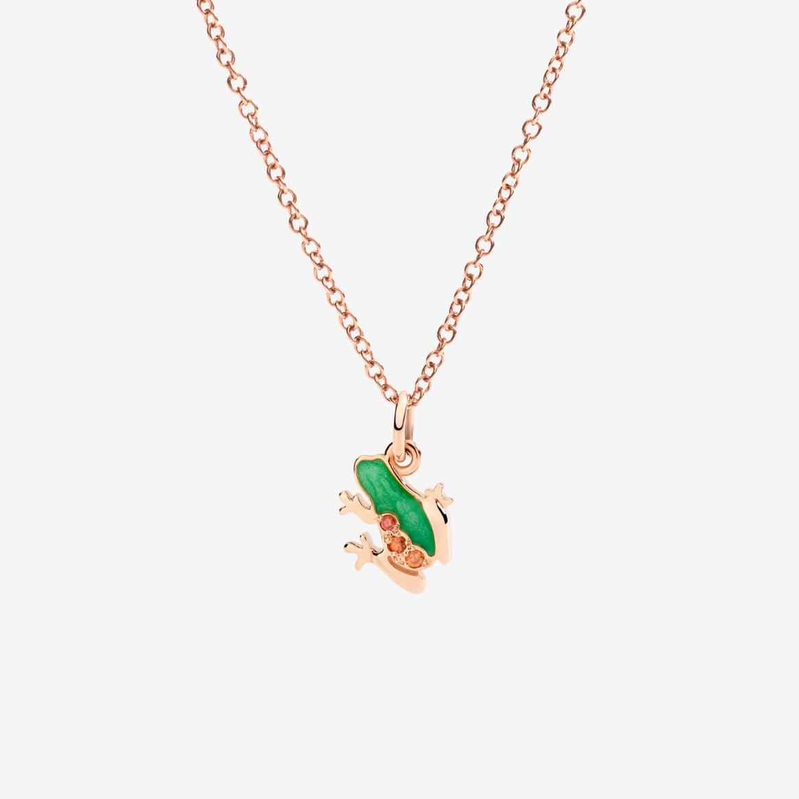 Dodo Mini Heart Necklace 9kt Rose Gold