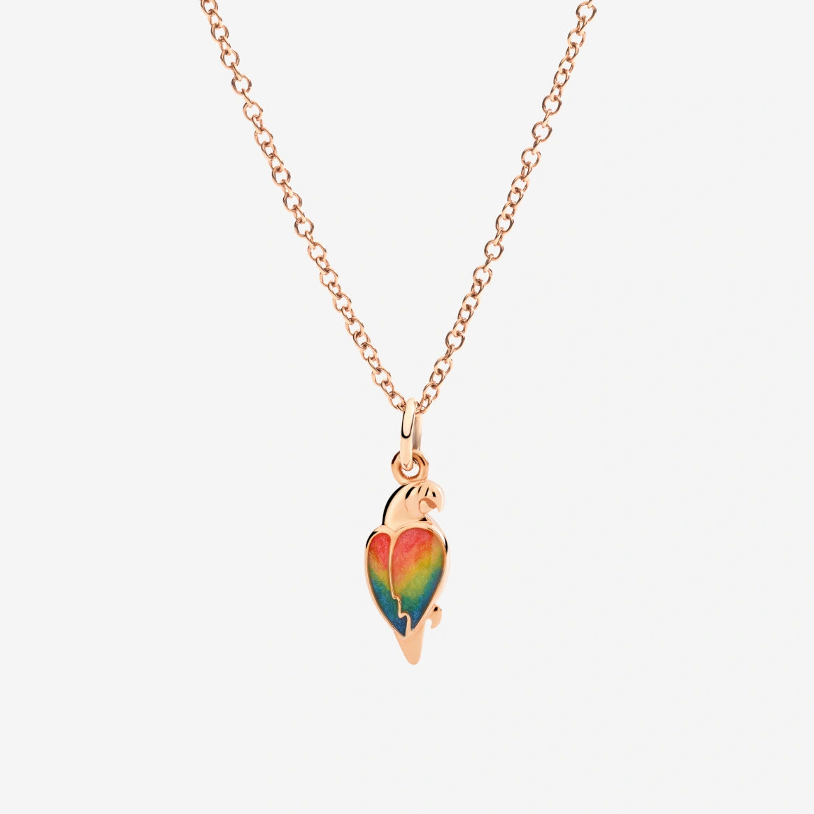Dodo Mini Heart Necklace 9kt Rose Gold