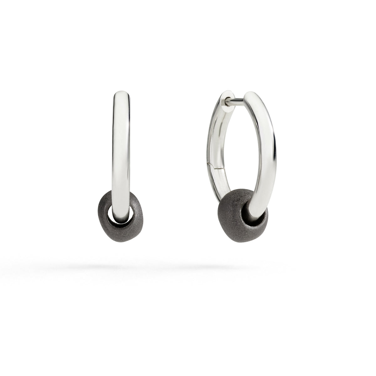 Dodo Orecchini Hoop Pepita Argento 925 e Titanio
