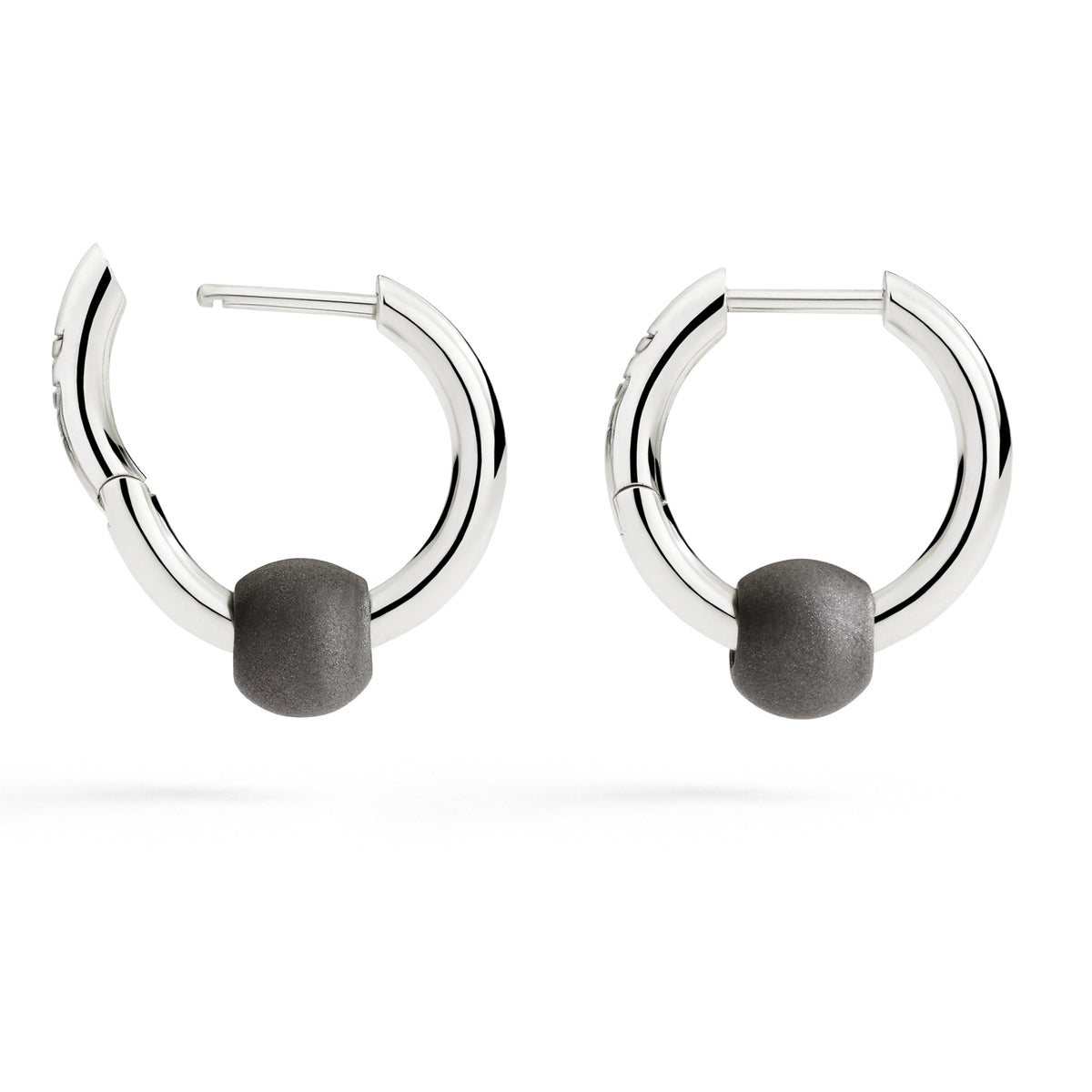 Dodo Orecchini Hoop Pepita Argento 925 e Titanio