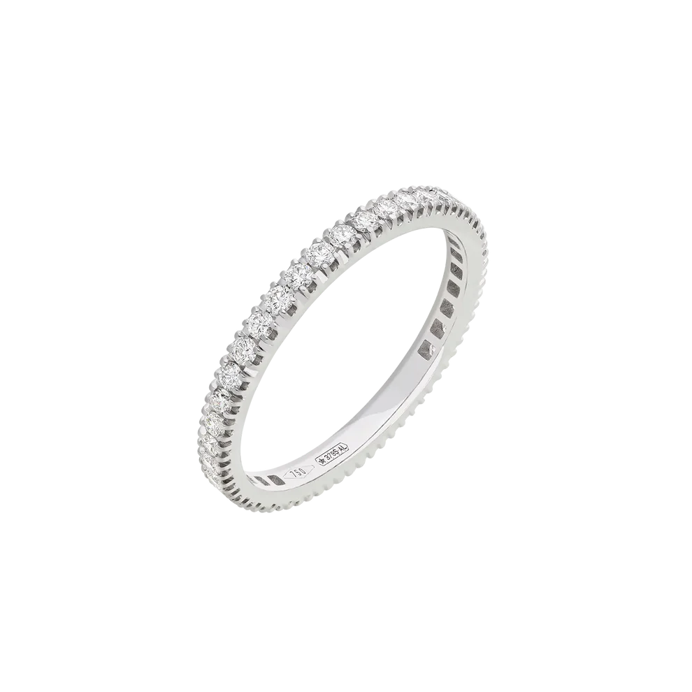 Maiocchi Milano Anello Fedina Eternity Diamanti ct 0,57 F