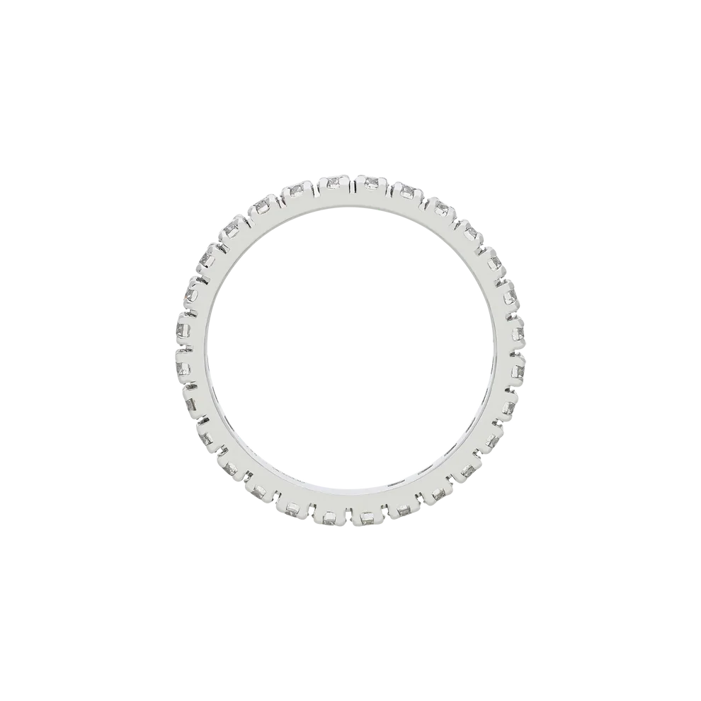 Maiocchi Milano Anello Fedina Eternity Diamanti ct 1,08 F