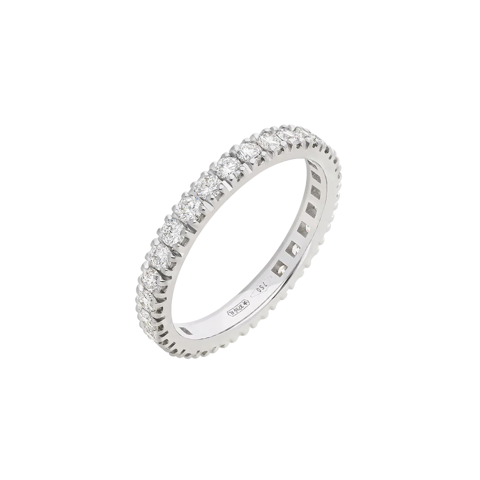 Maiocchi Milano Anello Fedina Eternity Diamanti ct 1,08 F