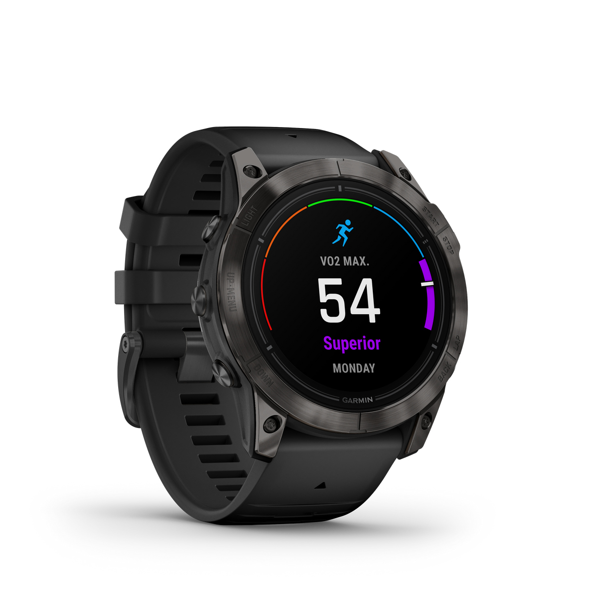 Garmin Epix Pro Sapphire Edition 51 MM Carbon Gray DLC Titanium con Cinturino Black