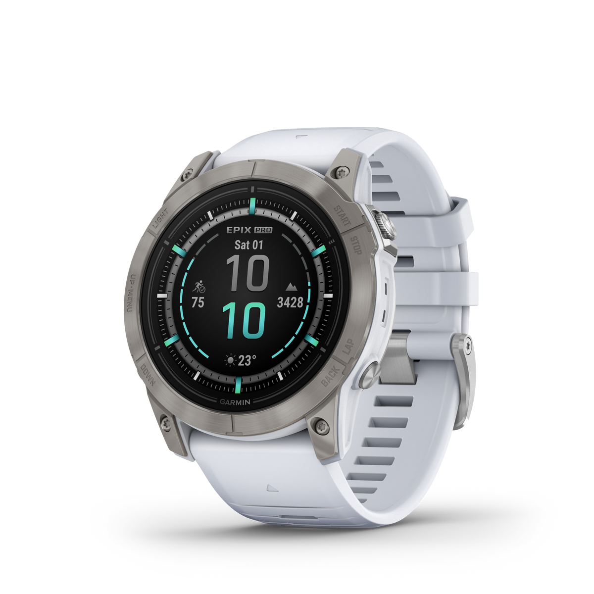 Garmin Epix Pro Sapphire Edition 51 MM Titanium con Cinturino Whitestone