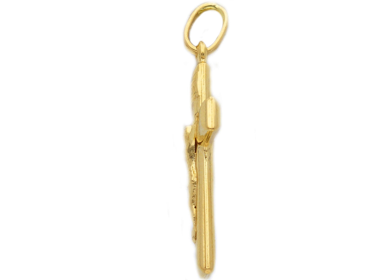 Croce con Cristo in Oro Giallo 18kt