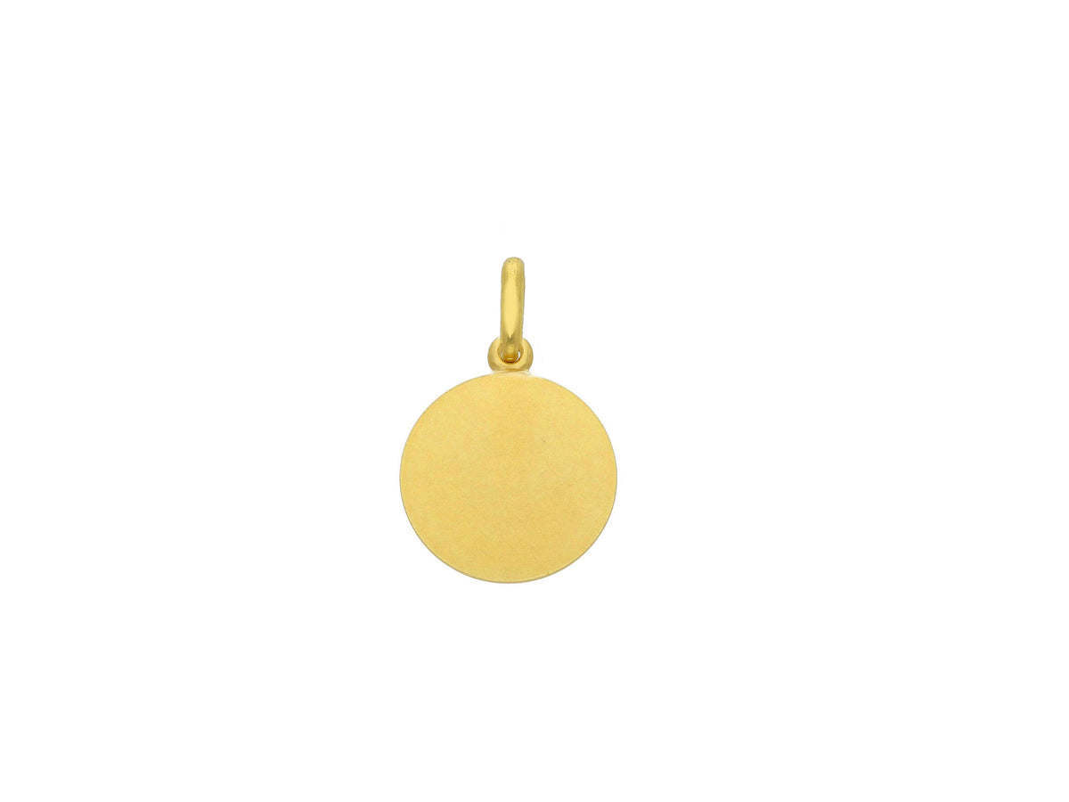 Angel medal in 18kt yellow gold mm. 9