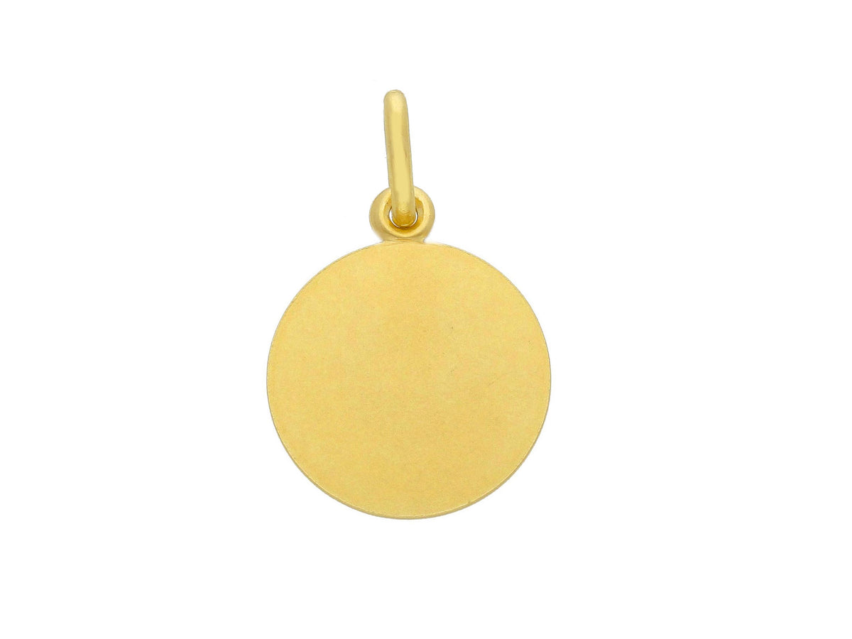 Angel medal in 18kt yellow gold mm. 15