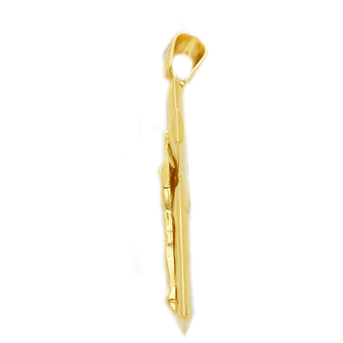  Cross in 18kt Yellow Gold and Zircons