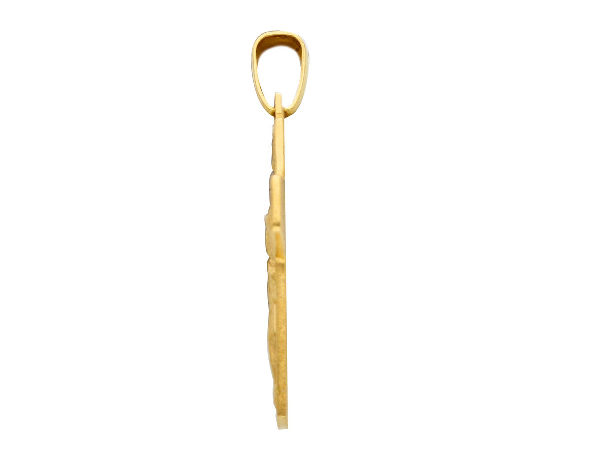 Croce Buon Pastore Papa Francesco in Oro Giallo 18kt