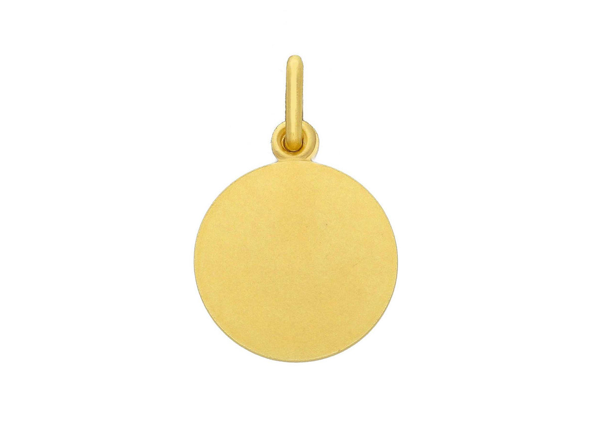 Madonna of Loreto medal in 18kt yellow gold mm. 15