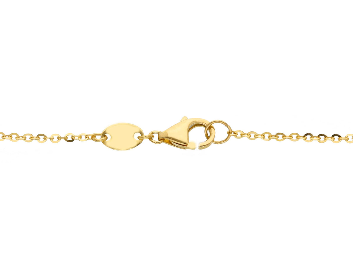  2 Star Necklace in 18kt Yellow Gold