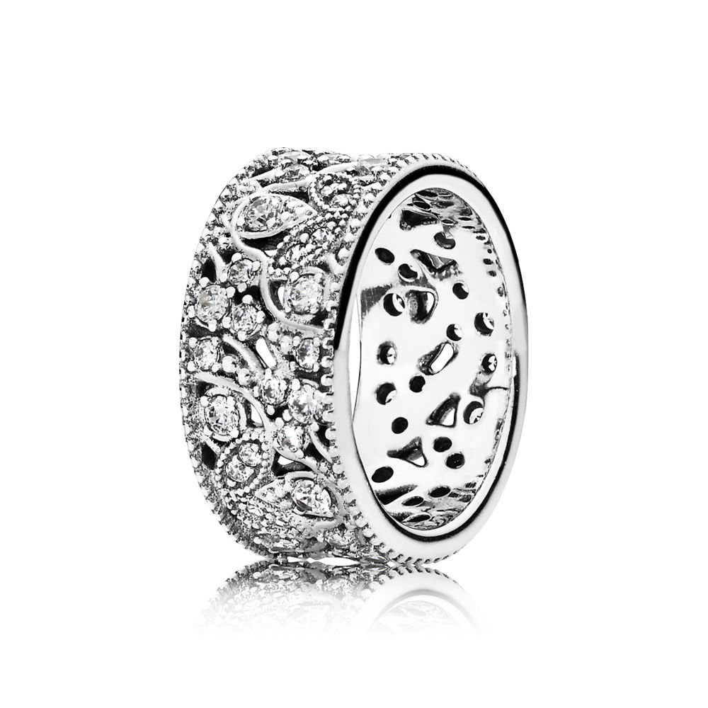 Pandora Anello Fascia Foglie Scintillanti 190965CZ