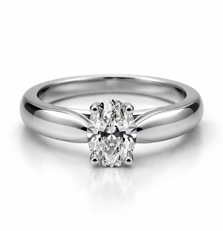  solitaire ring 0.40 ct E VS2
