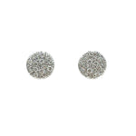  Round Antelope Earrings in White Gold and 0.30 ct Diamonds