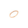  Dodo Wave Essentials Rose Gold Ring with White Diamonds