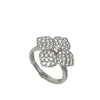  Antelope Flower Ring in White Gold and Diamonds