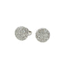  Round Antelope Earrings in White Gold and 0.30 ct Diamonds