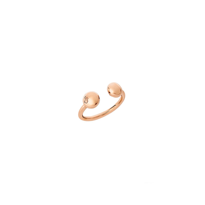  Dodo Wave Essentials Rose Gold Ring with White Diamonds