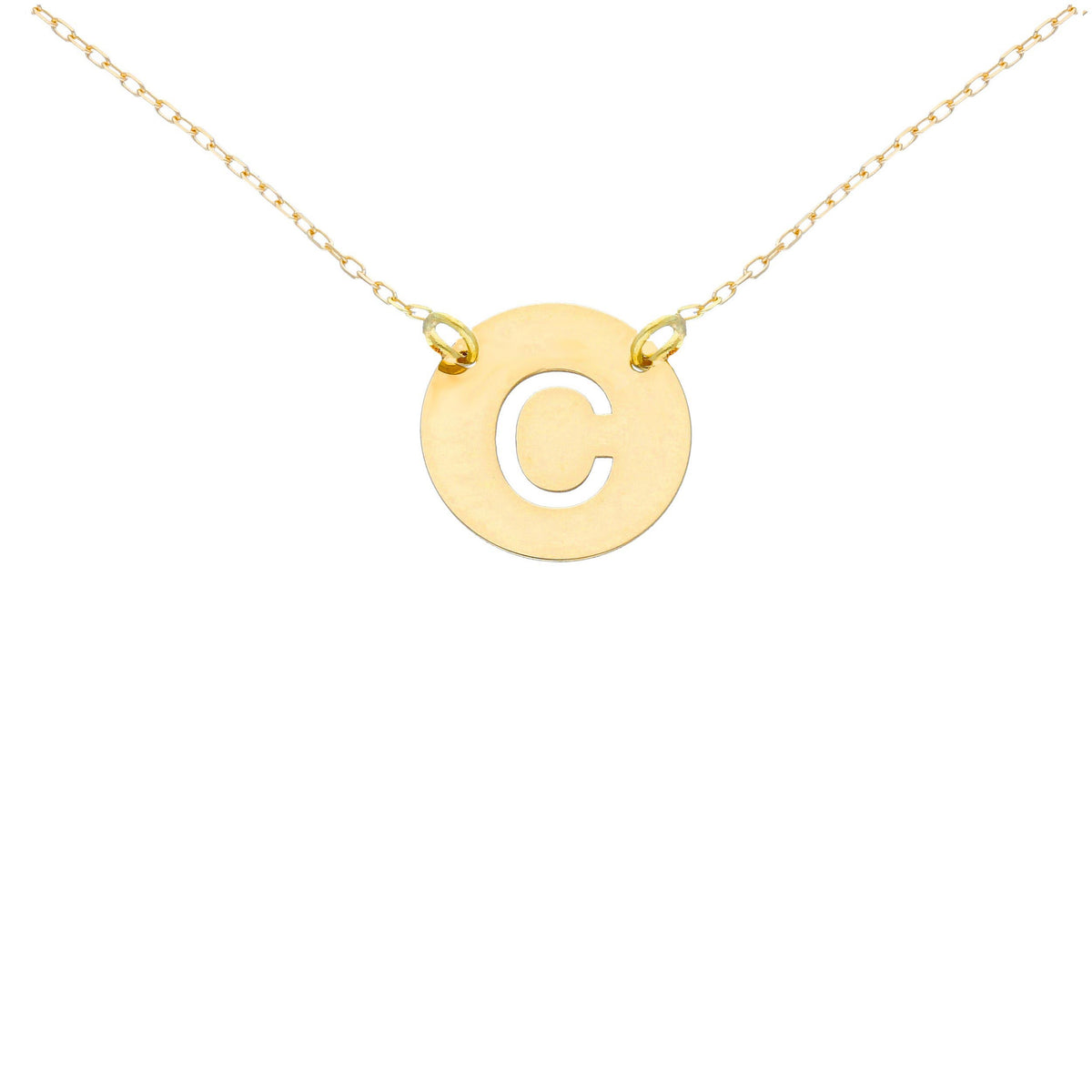 Girocollo Lettera in Oro Giallo 18kt