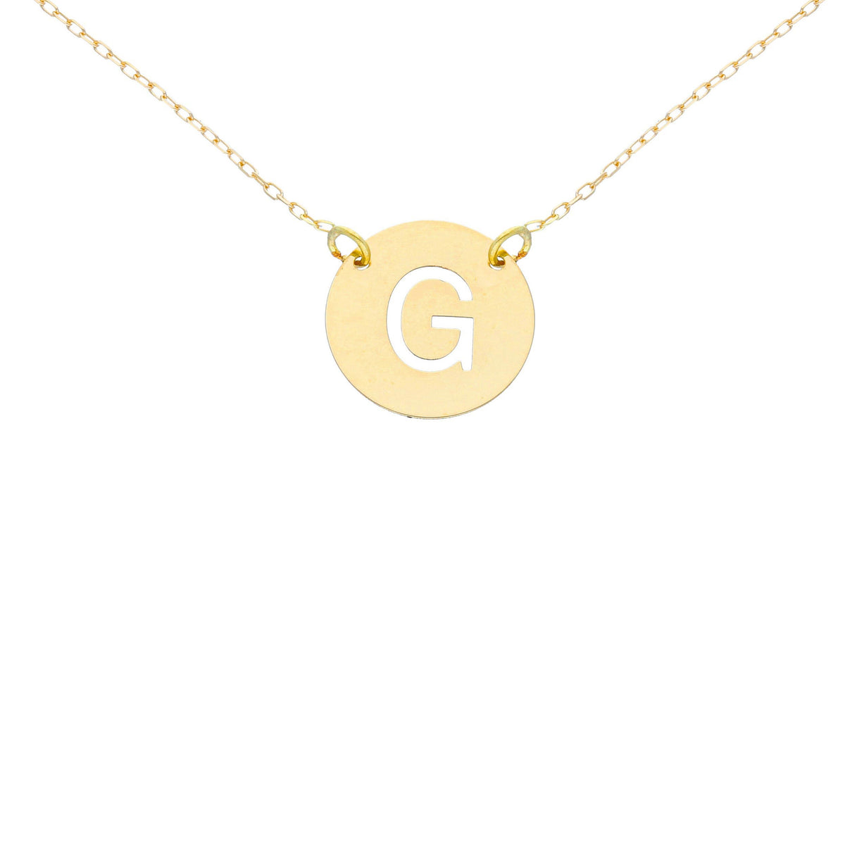 Girocollo Lettera in Oro Giallo 18kt