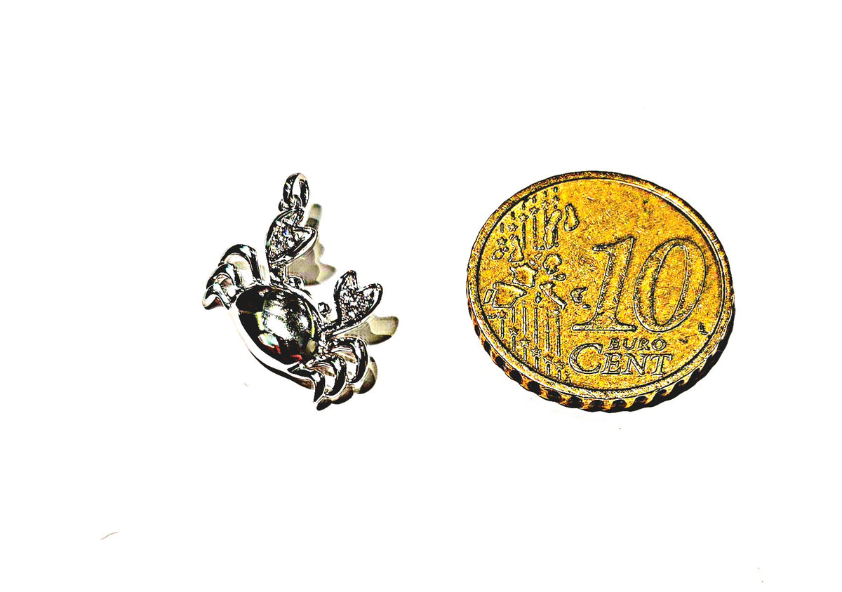 Tennis Racket Pendant in 18kt White Gold