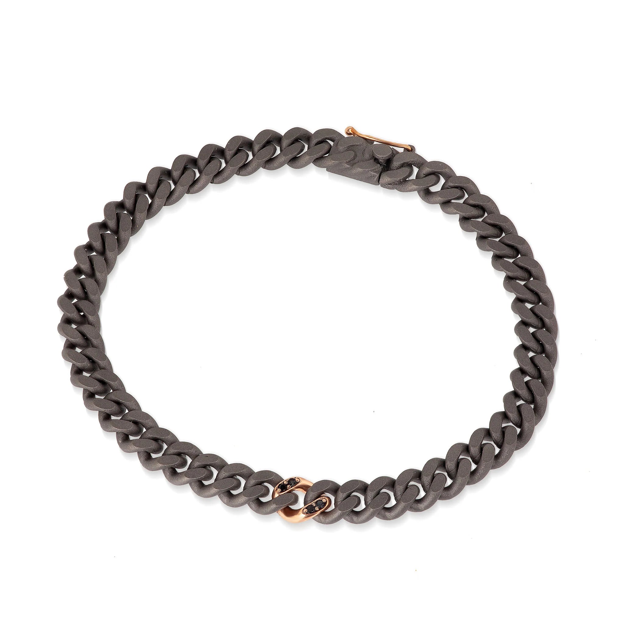 Bracciale Magnetico In Titanio Rainso Per Donna – 3500 Gauss, Regolabile, Con Pietre Ceche – Regalo Salute