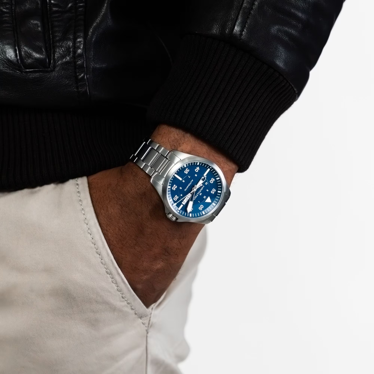 Hamilton Khaki Aviation Pilot Day Date Auto H64635550