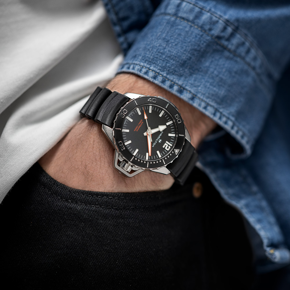 Hamilton Khaki Navy Frogman 46 MM H77825330