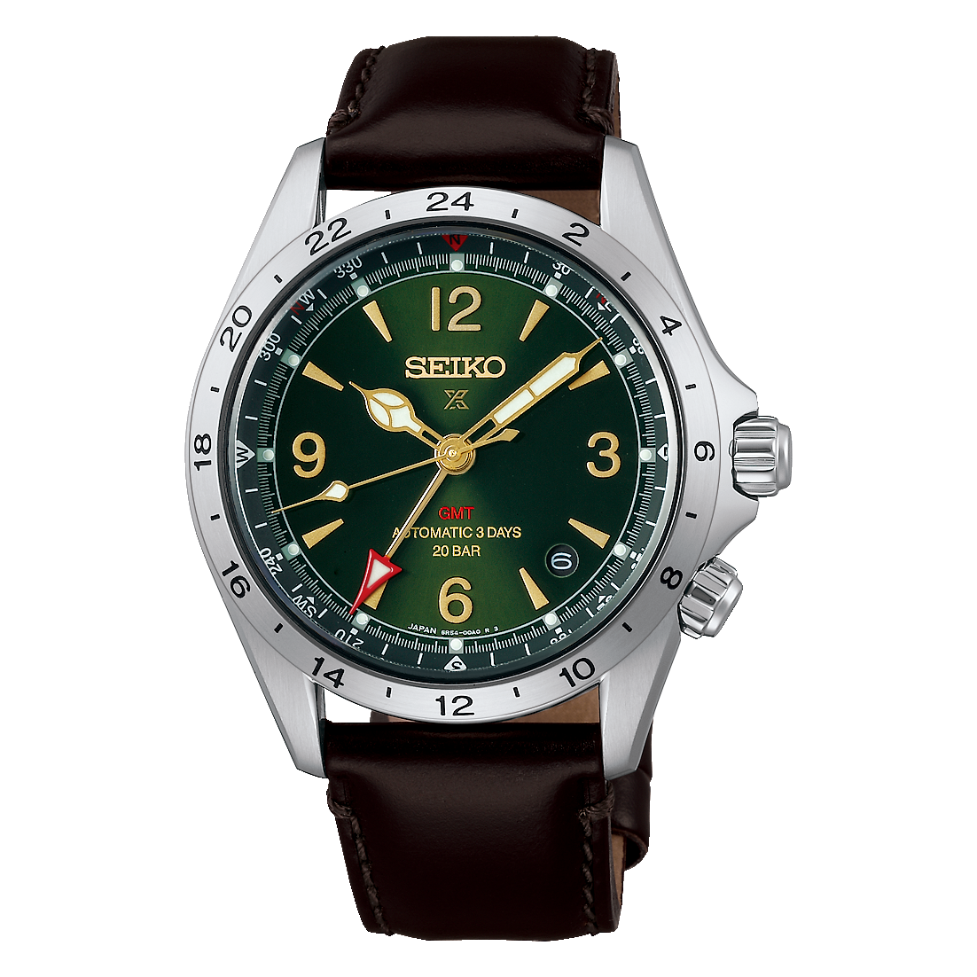 Seiko Alpinist Mechanical GMT Green HBC007J1
