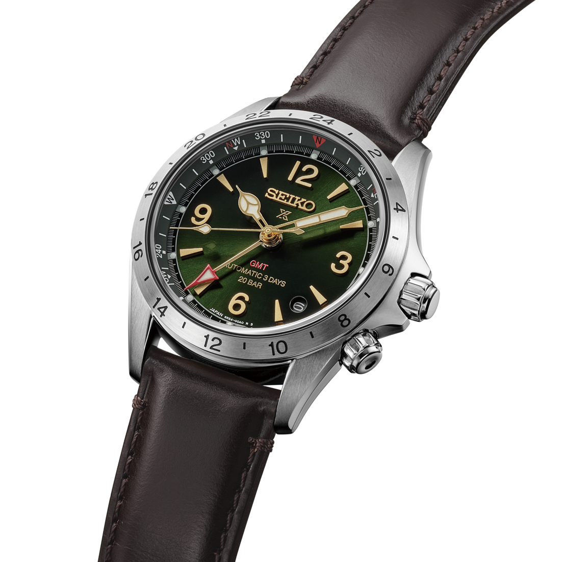 Seiko Alpinist Mechanical GMT Green HBC007J1