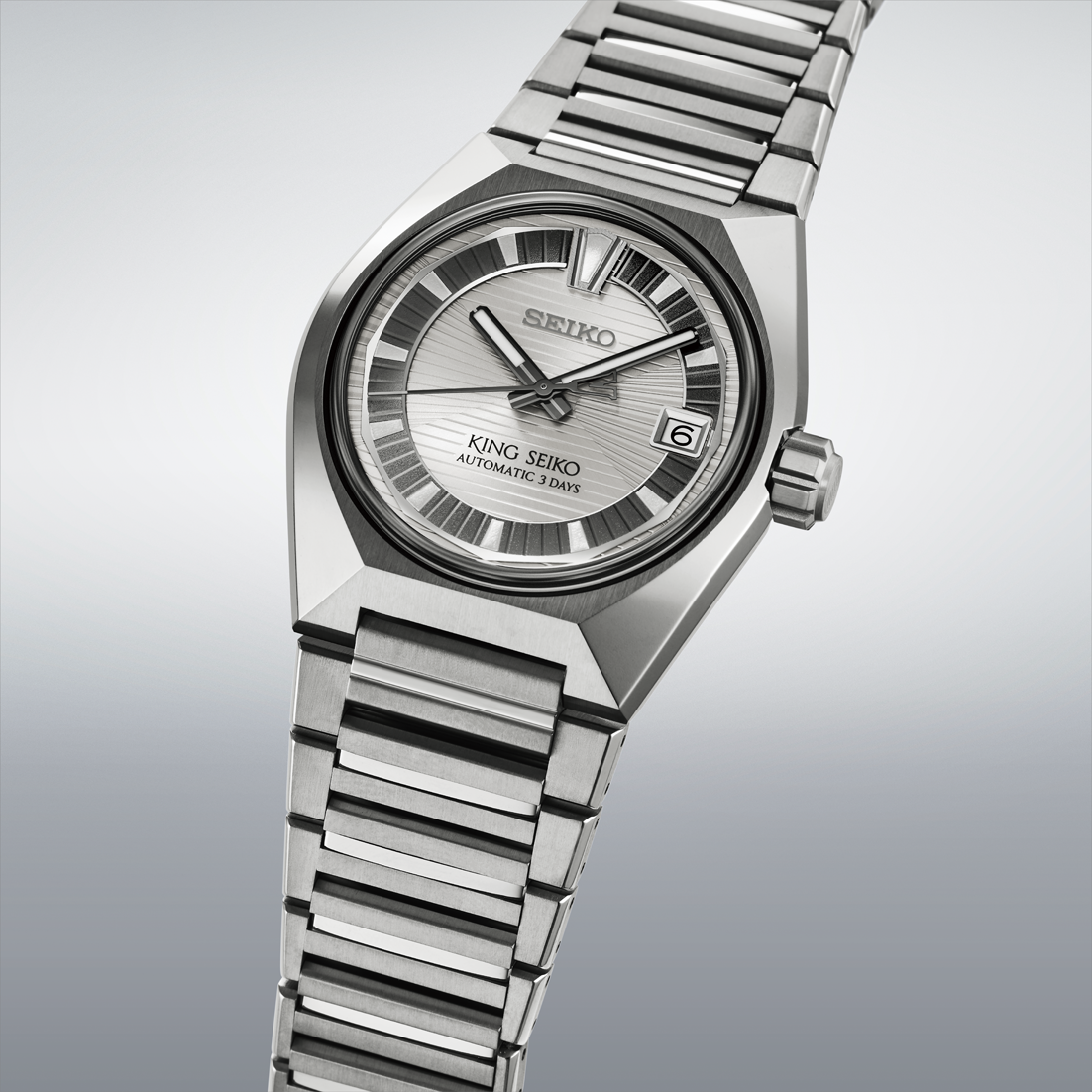 King Seiko Vanac Tokyo Highway Titanium Silvertone 41 MM HKF002J1