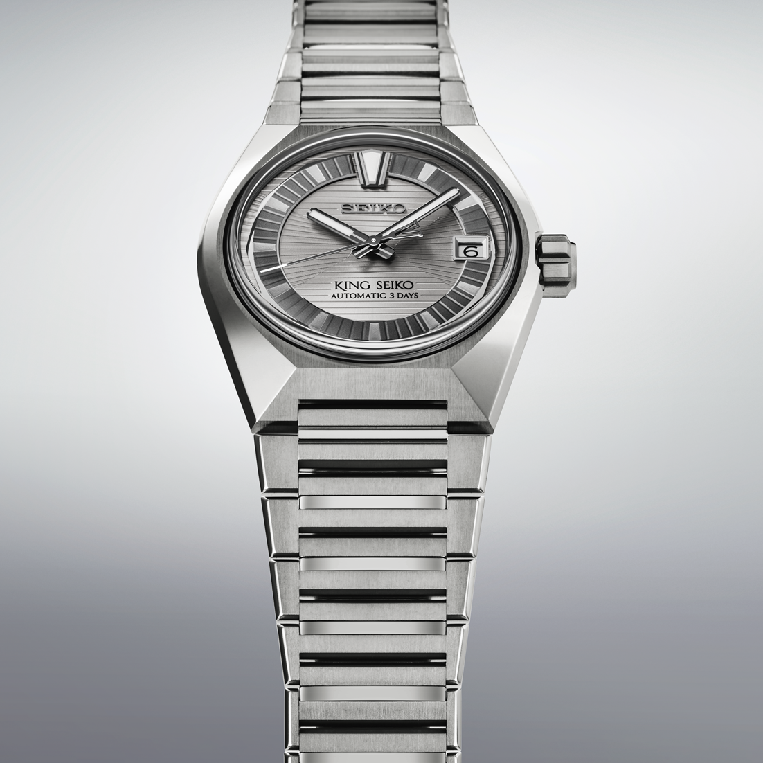King Seiko Vanac Tokyo Highway Titanium Silvertone 41 MM HKF002J1