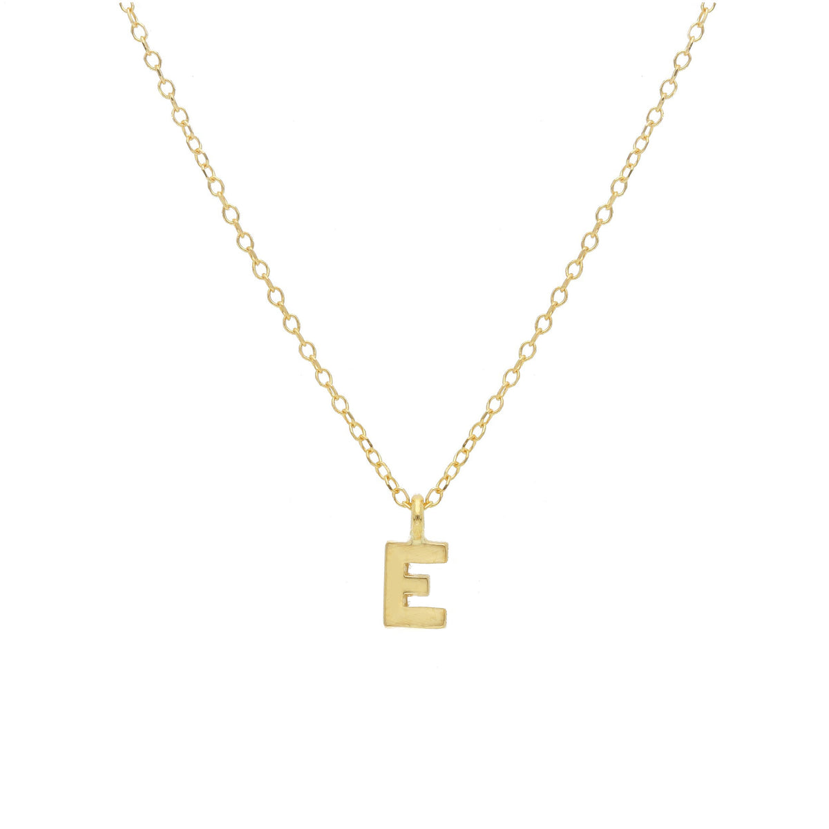 Necklace with Letter in 18 kt Yellow Gold