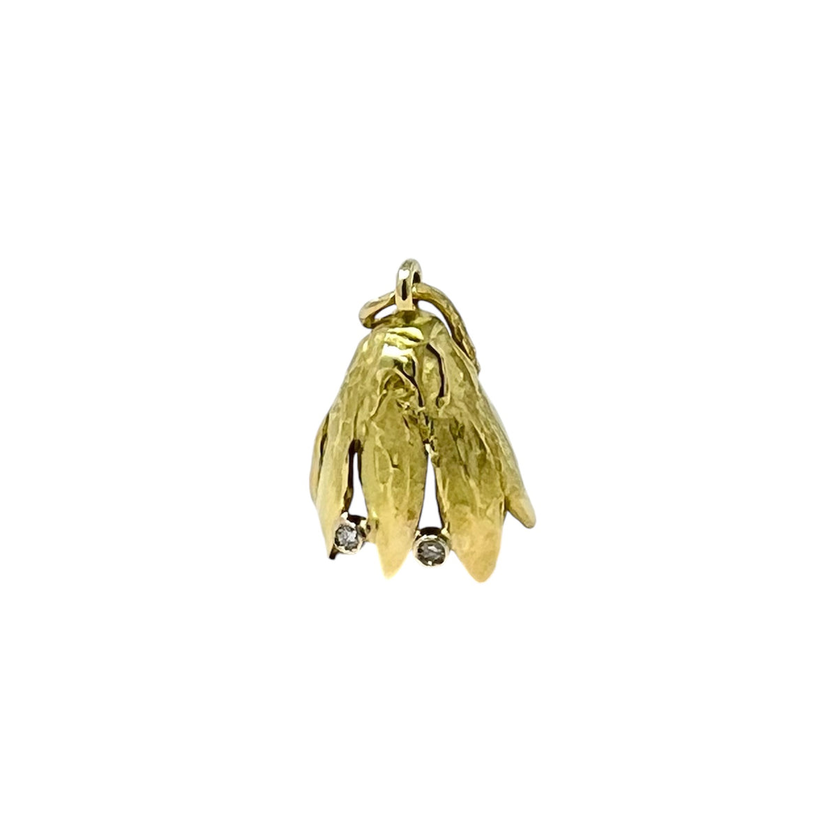 Quail Erica Pendant in Yellow Gold and Diamonds D444