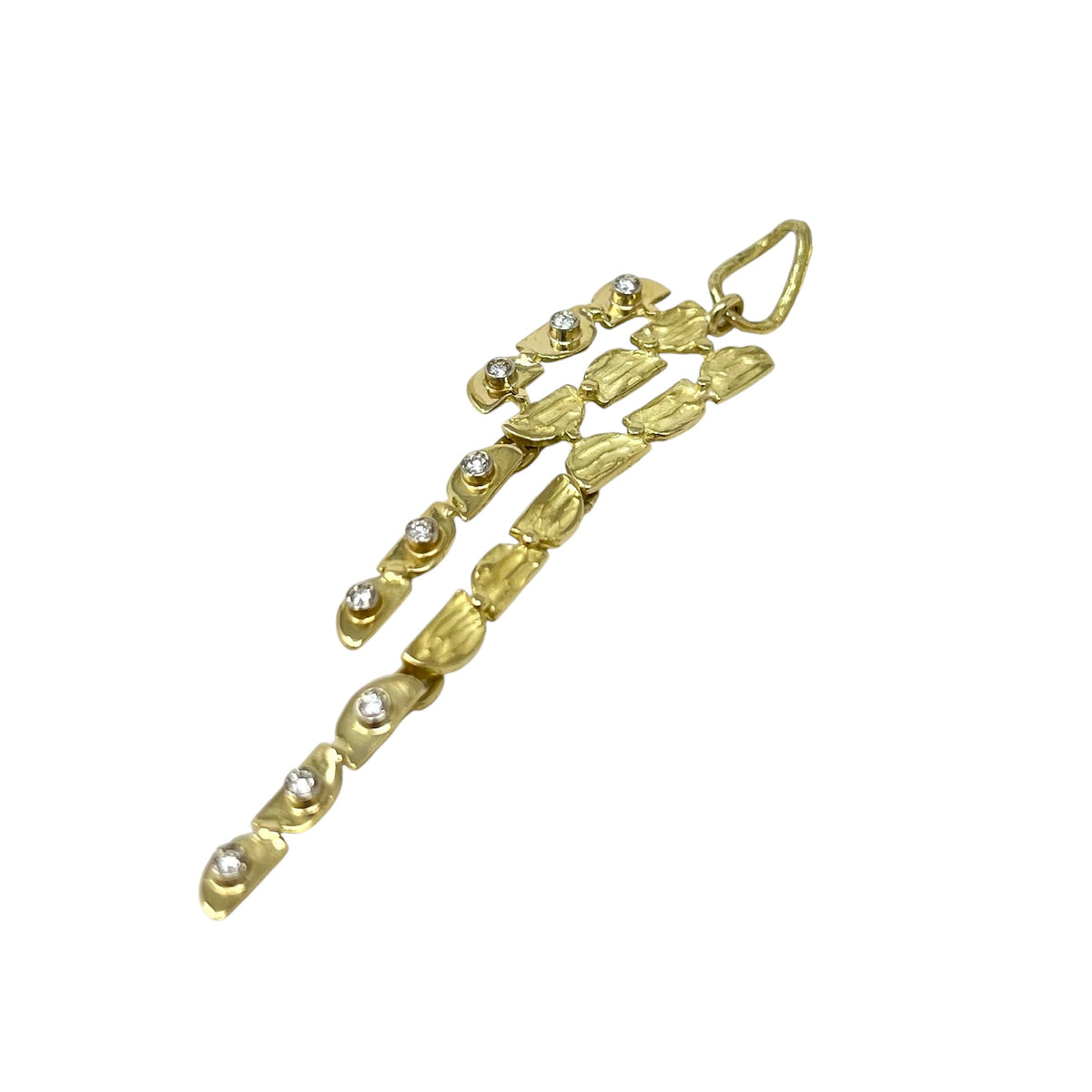 Quail Pendant in Yellow Gold and Diamonds D484/CG