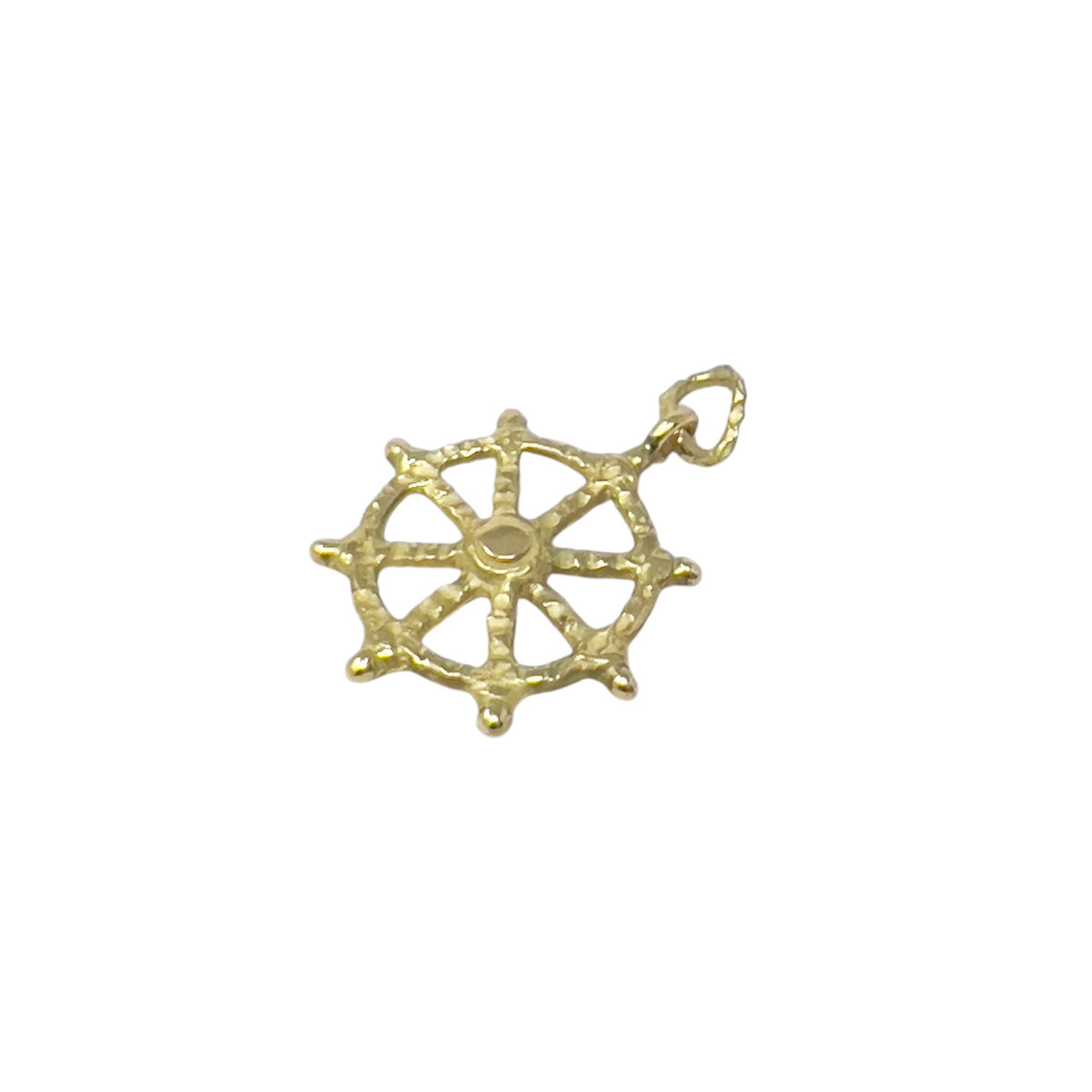 Quail Rudder Pendant Yellow Gold C578