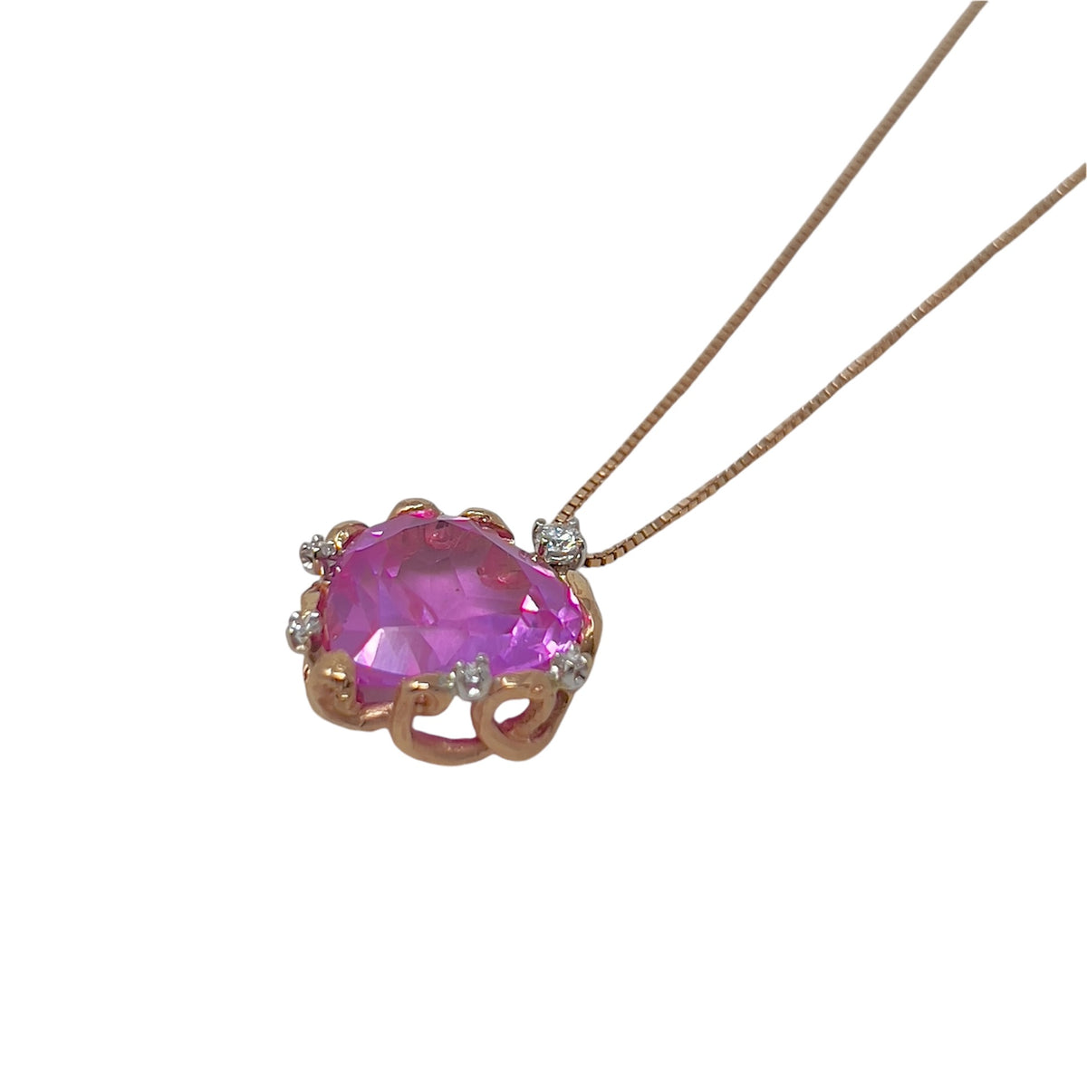 Quaglia Necklace in Rose Gold, Spinel and Diamonds E143