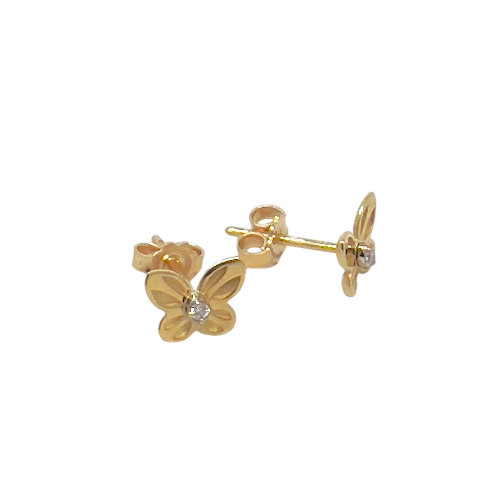 NKlaus 5 paia 585 oro giallo 14 carati oro 5,2mm contro perni per NKlaus 5 paia 585 oro giallo 14 carati oro 5,2mm contro perni per
