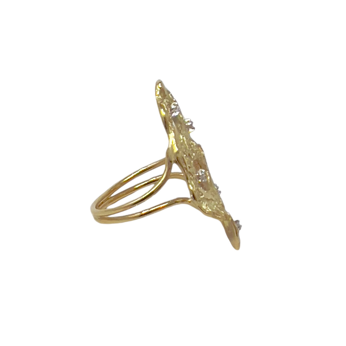 Quaglia Palette Ring Yellow Gold and Diamonds Z534