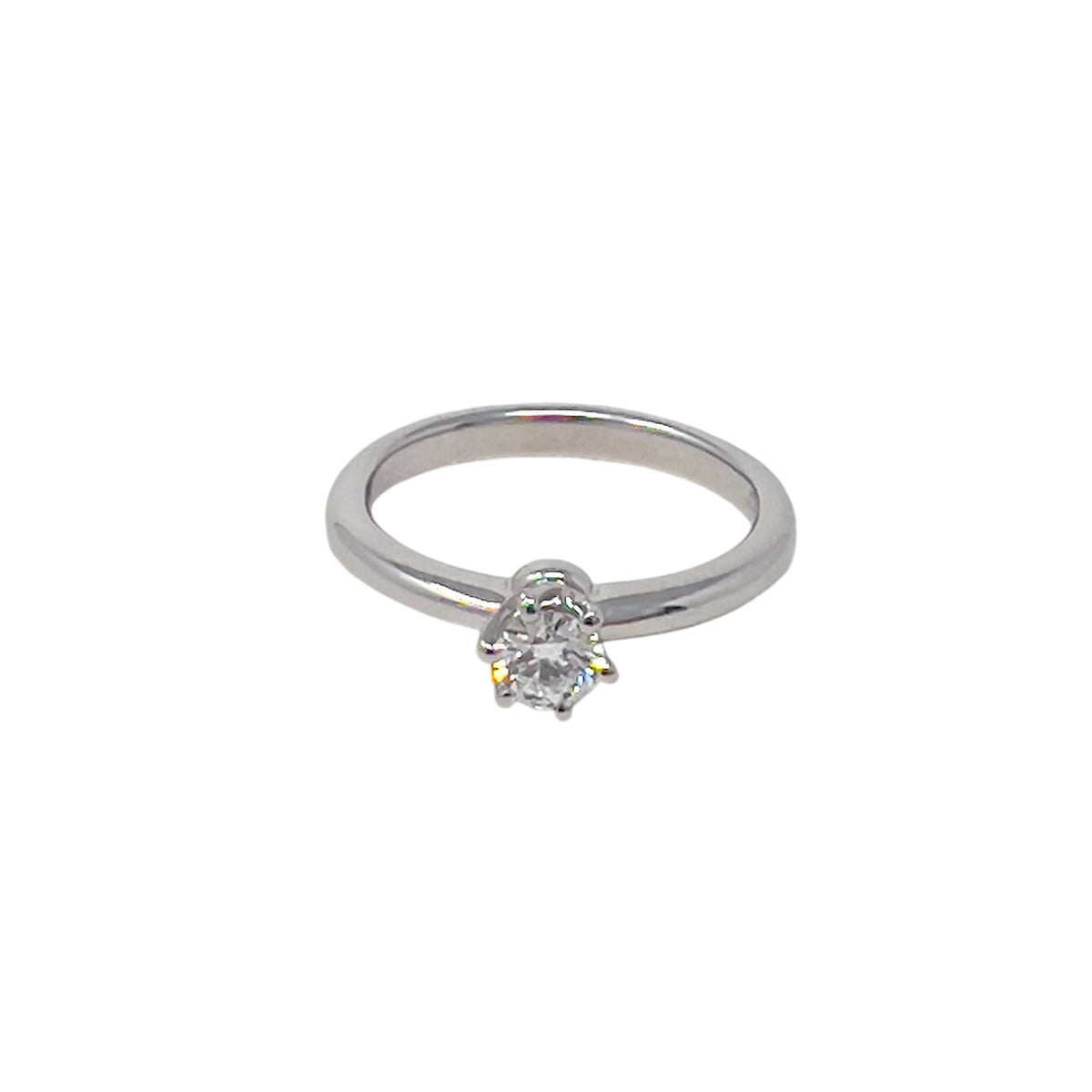 Polello 3373 Platinum and Diamond Solitaire Ring 0.31 ct G