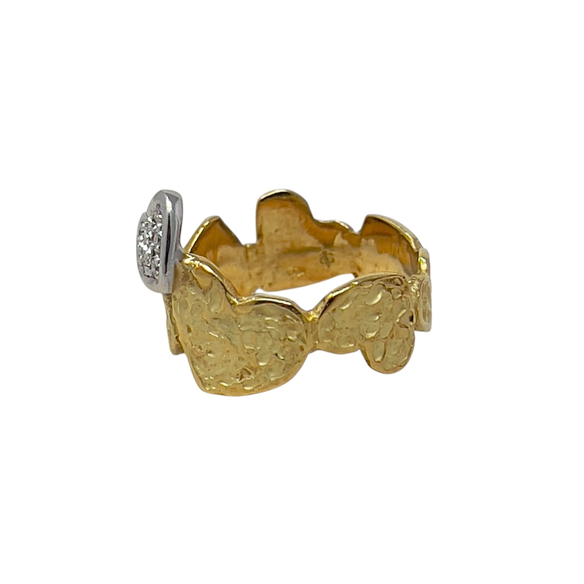 Quaglia Ring in Yellow and White Gold and Diamonds E613_An