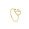 Maiocchi Gold Anello Lettera in Oro Giallo 18kt